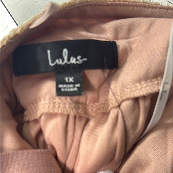 Lulus Stolen Moments Lace Halter Maxi Dress in Cream and Tan Size 1X - Picture 9 of 9